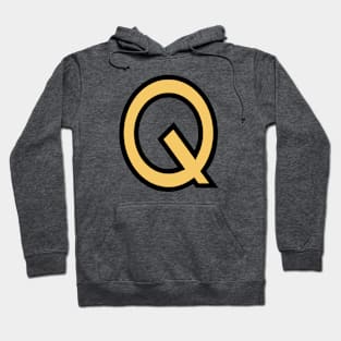 Funky Yellow Letter Q Hoodie